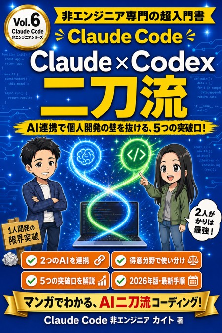 Claude Code シリーズの表紙（Codexとの二刀流）